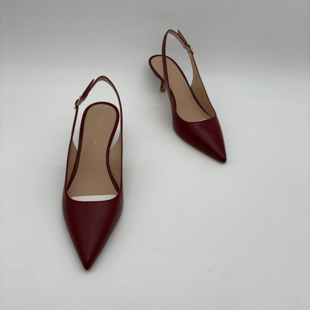 Stuart Weitzman Leigh 50 Leather Slingback Pump